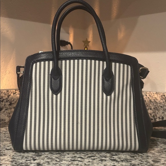 Kate Spade Navy and Cream Striped Satchel - Picture 3 of 7